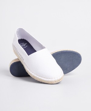 Superdry Classic Wedge Espadrilles Női Cipő Fehér | TSBYW9683